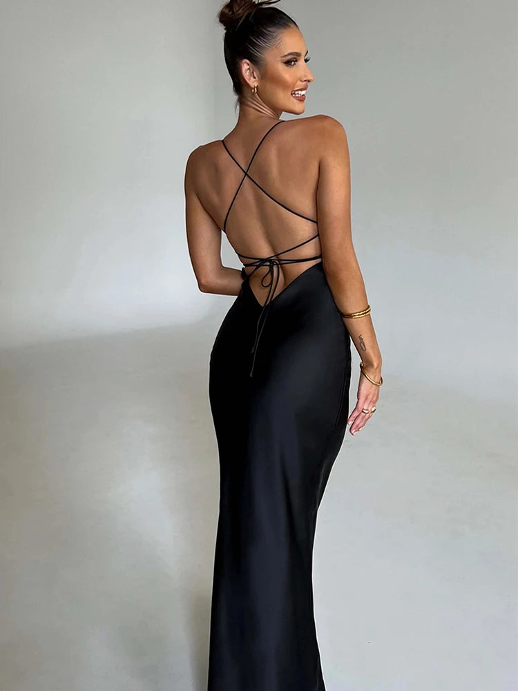 Sexy Backless Long Dress