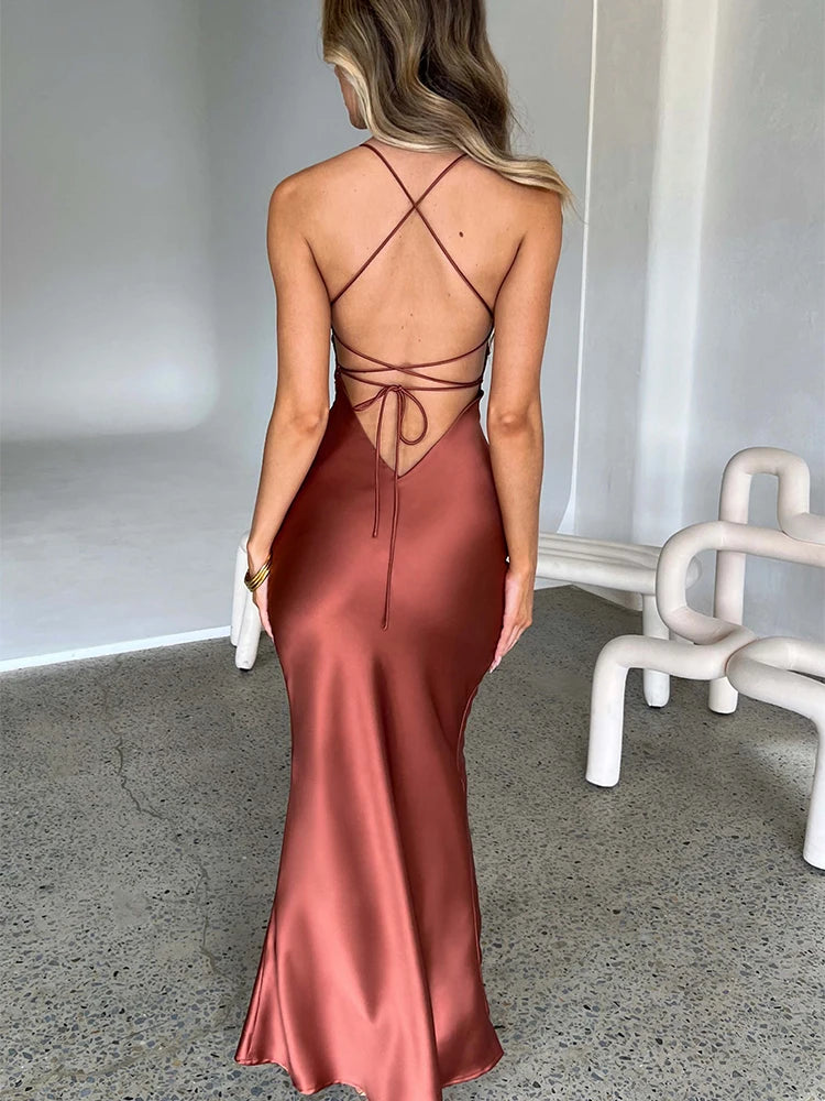 Sexy Backless Long Dress