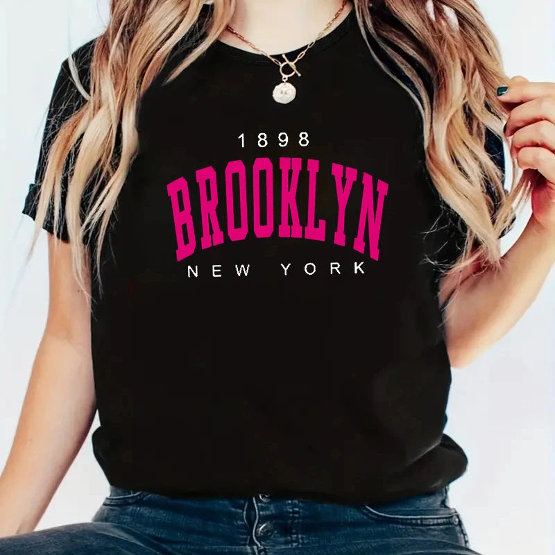 夏用レディースTシャツ 1898 BROOKLYN NEW YORK