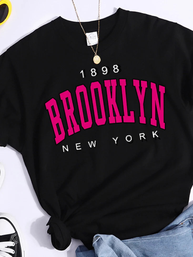 夏用レディースTシャツ 1898 BROOKLYN NEW YORK