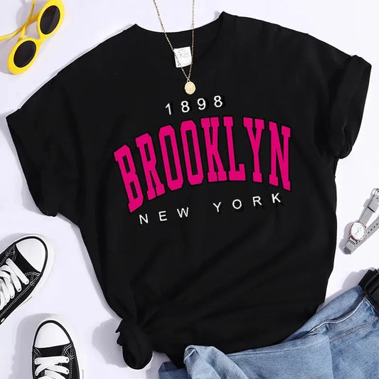 夏用レディースTシャツ 1898 BROOKLYN NEW YORK